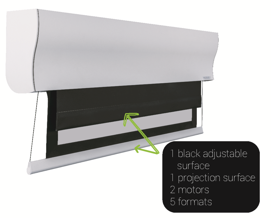 Tela Screenline Wave Multiformat 244cm
