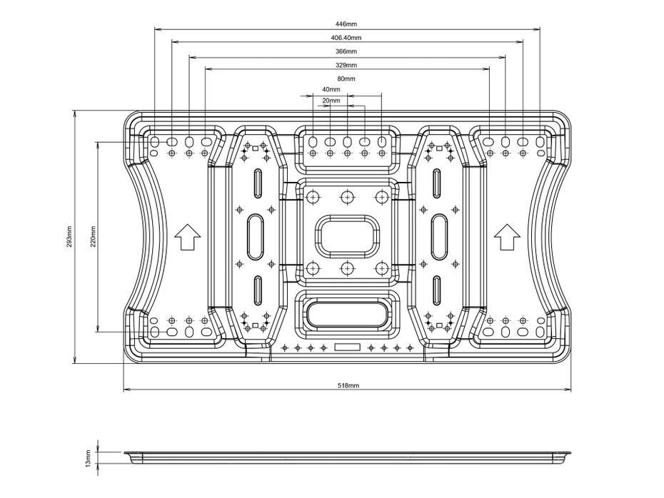 M VESA Super Slim Tilt & Turn Plus HD