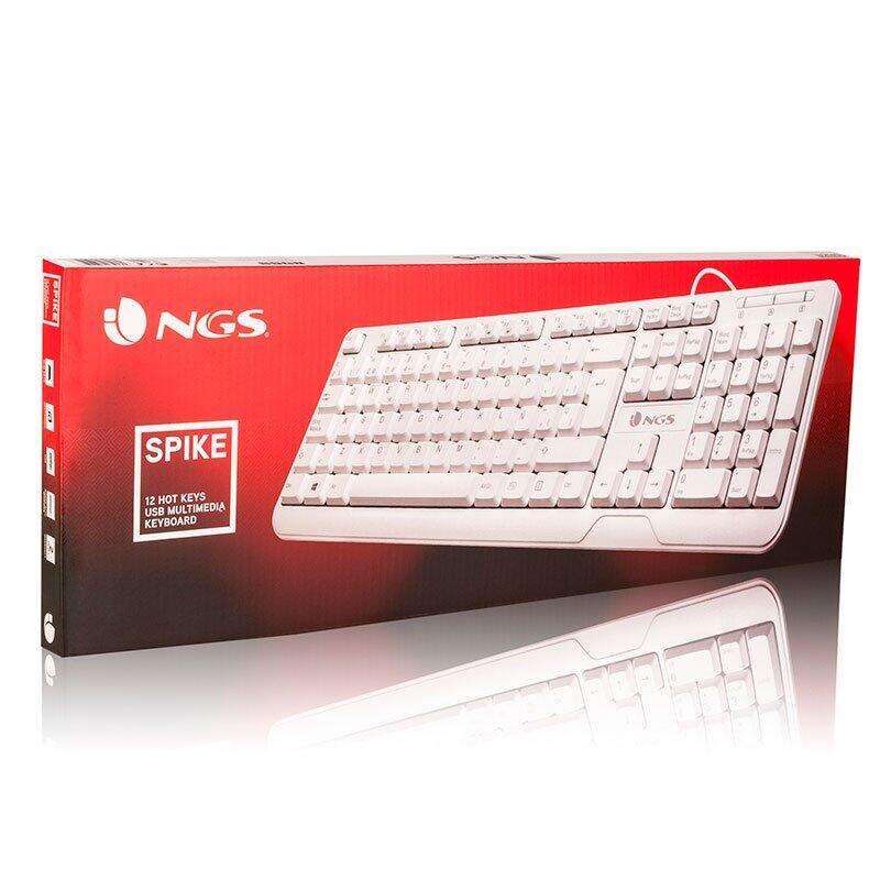 Teclado USB Spike NGS Branco