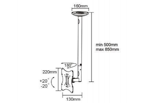 Suporte TV Pallas Extend 85