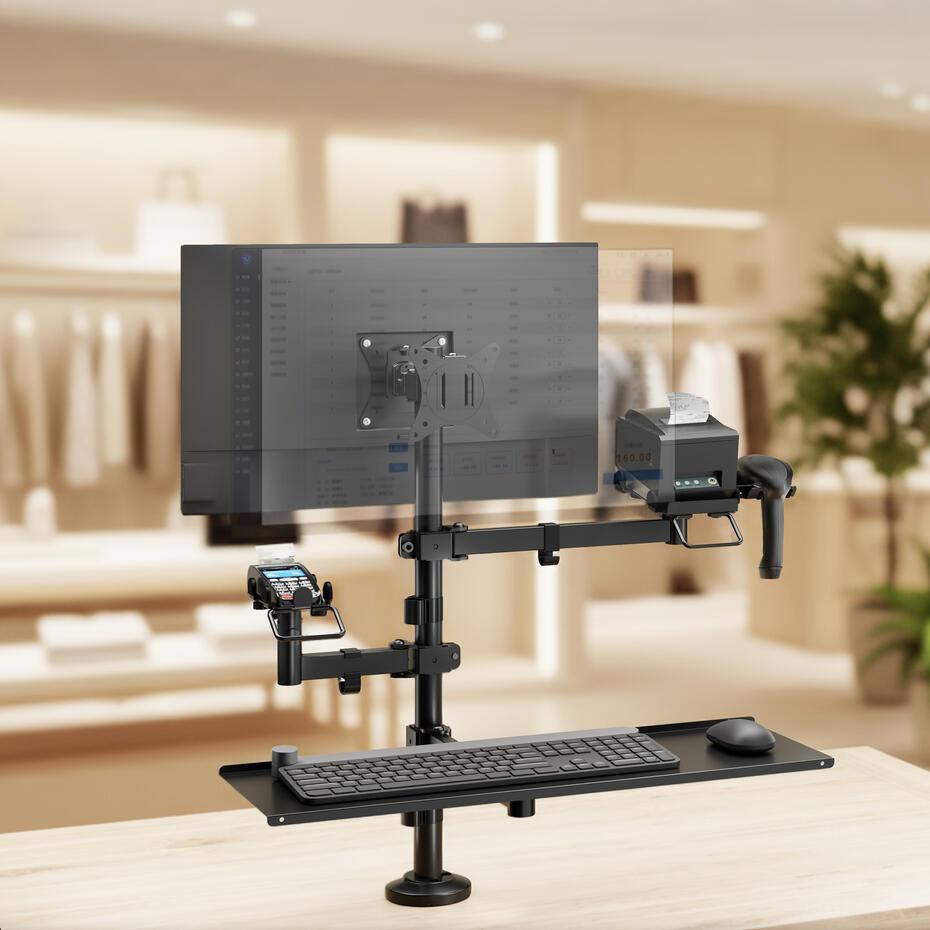 Suporte de Mesa para 2 Ecrãs 17-32 TQPM0003