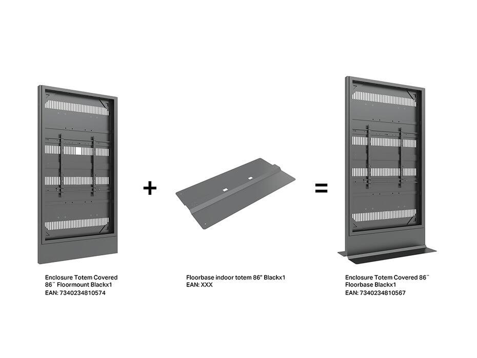 Totem M Pro Series Enclosure 86 Floorbase Covered