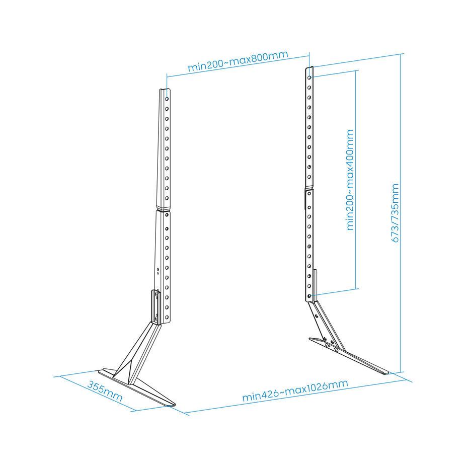 Suporte de Mesa AT-Galaxia para Ecrãs 23-75