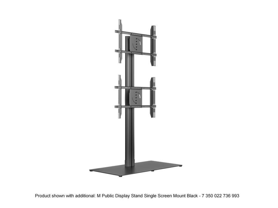 M Public Display Stand 180 HD Single Black Floorbase