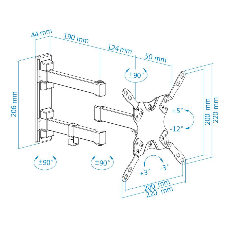 Suporte de Parede para TV 13-42 LP2142TNL-B
