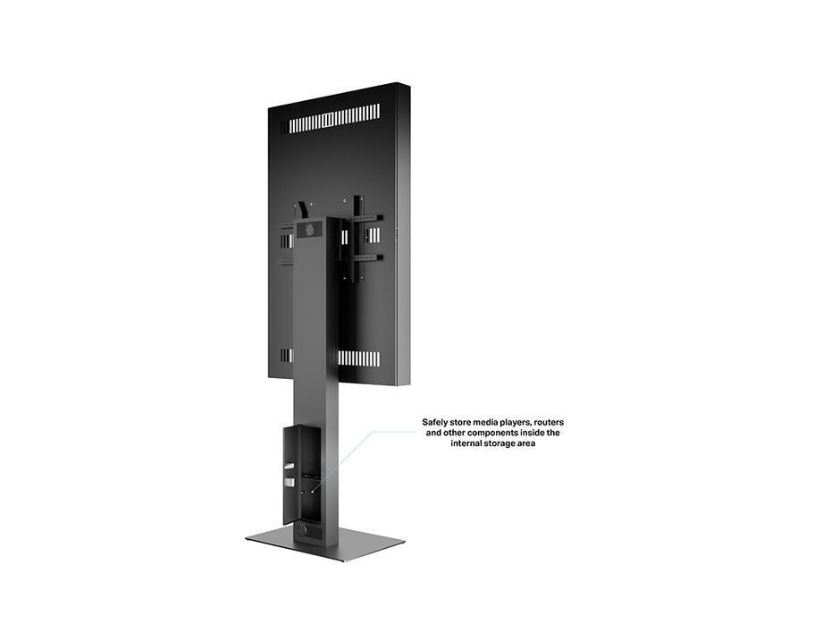 Suporte Display M Pro Series Enclosure 65 Kiosk Alto Brilho Black