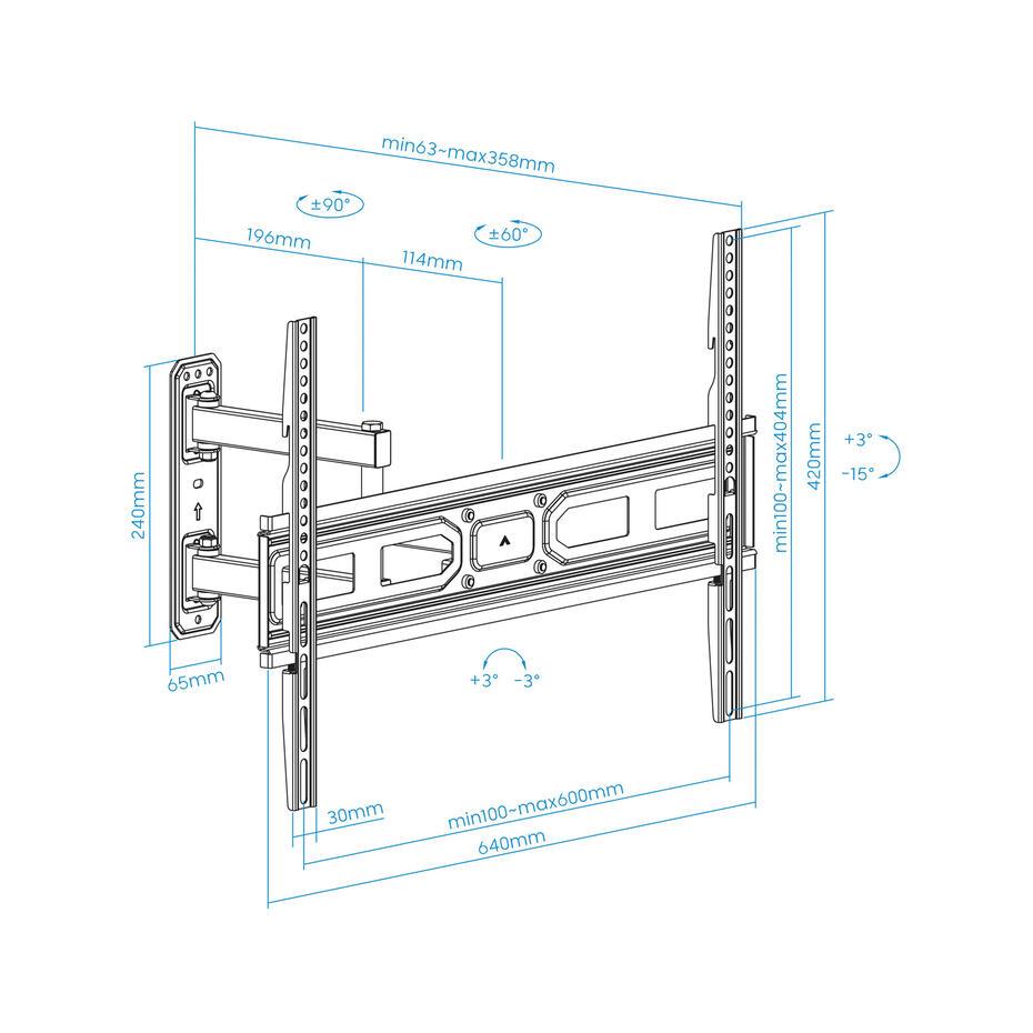 Suporte de Parede para TV 37- 70 LP7863TN-B