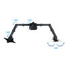 Suporte de Mesa para 2 Ecrãs 17-27 DB1802TN-B