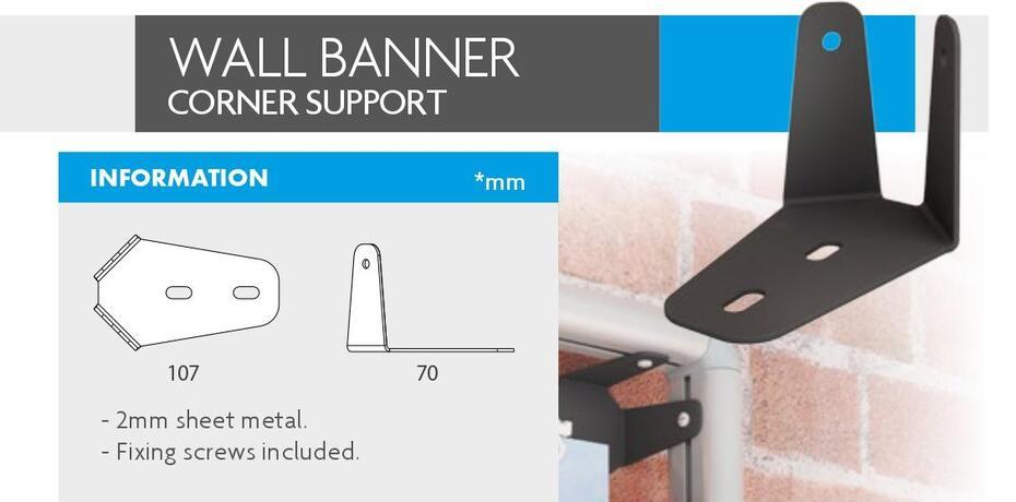 Wall Banner Corner Support