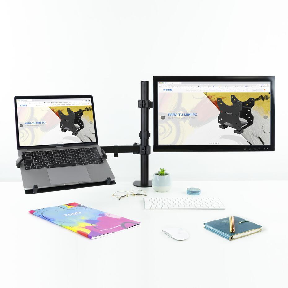 Suporte de Mesa para Ecrã de 13-32 e Portátil DB1200TN-B