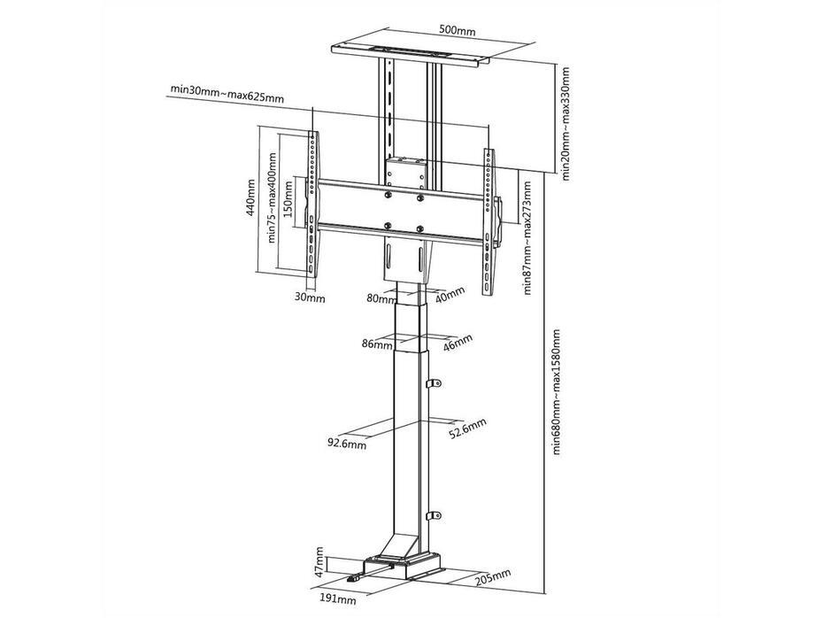 Suporte Motorizado M TV Lift Large