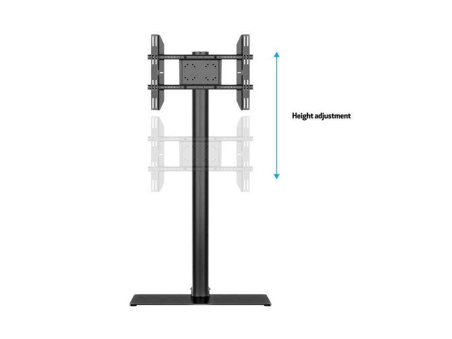 M Display Stand 180 Single Black Floorbase