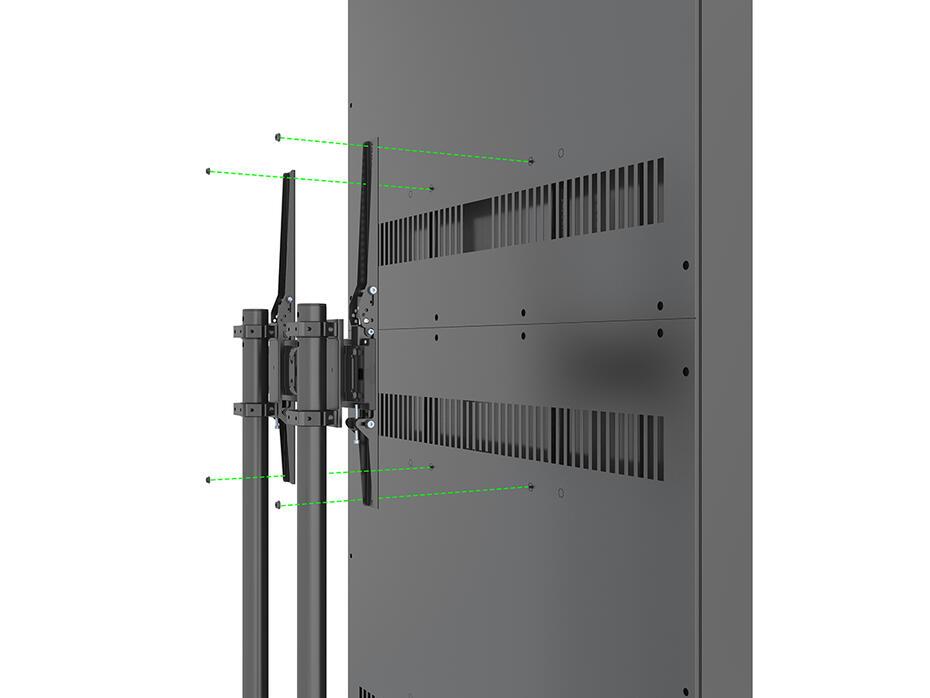 Suporte Display M Pro Series Enclosure 86 Floorbase Dual Pole