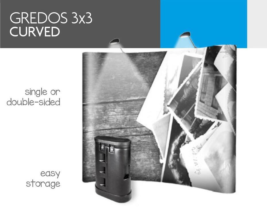 Pop Up GREDOS 3x3 Curvo 