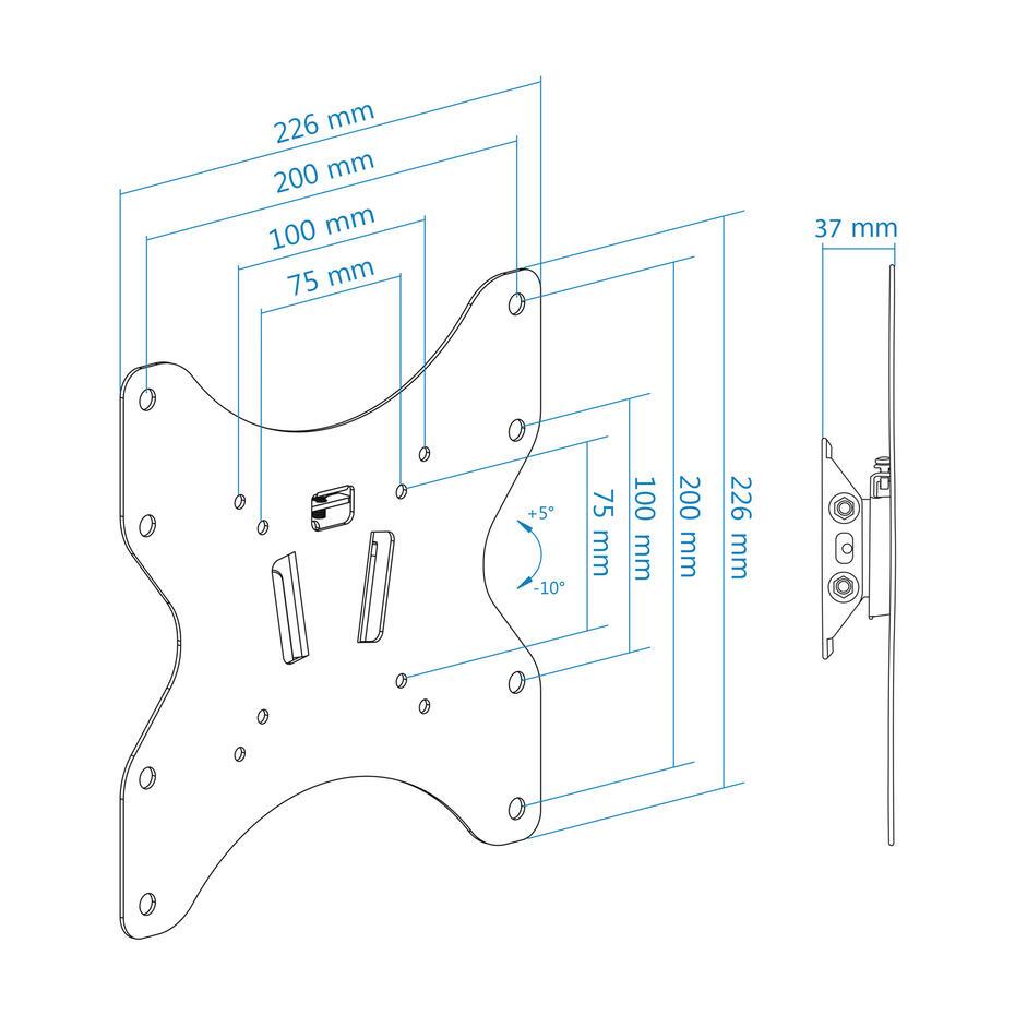 Suporte de Parede para TV 23-42 LP1342T-B