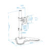 Suporte de Mesa para Ecrãs 17-32 DB1701TN-B