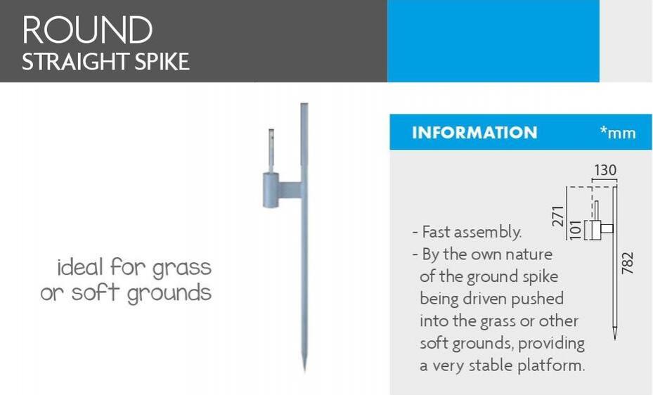Round Straight Spike
