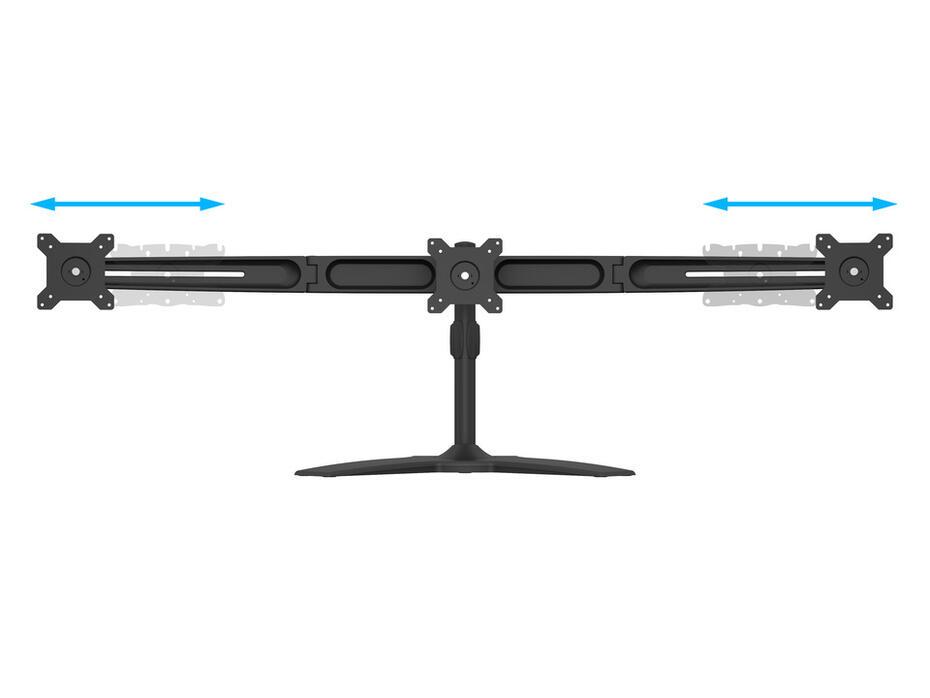 M VESA Desk Triple Stand 15-24