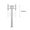 M Display Stand 180 Single Silver Floormount