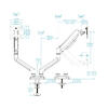 Suporte de Mesa para 2 Ecrãs 13-34 DB1434TNR-B