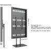 Suporte Display M Pro Series Enclosure 86 Floorbase Dual Pole