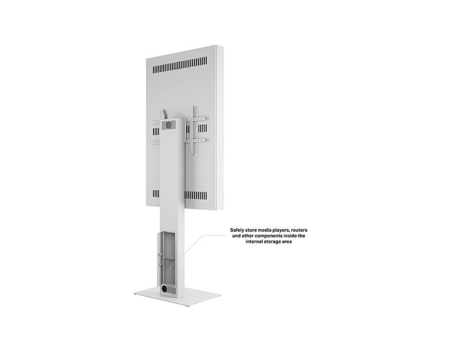 Suporte Display M Pro Series Enclosure 65 Kiosk Alto Brilho White