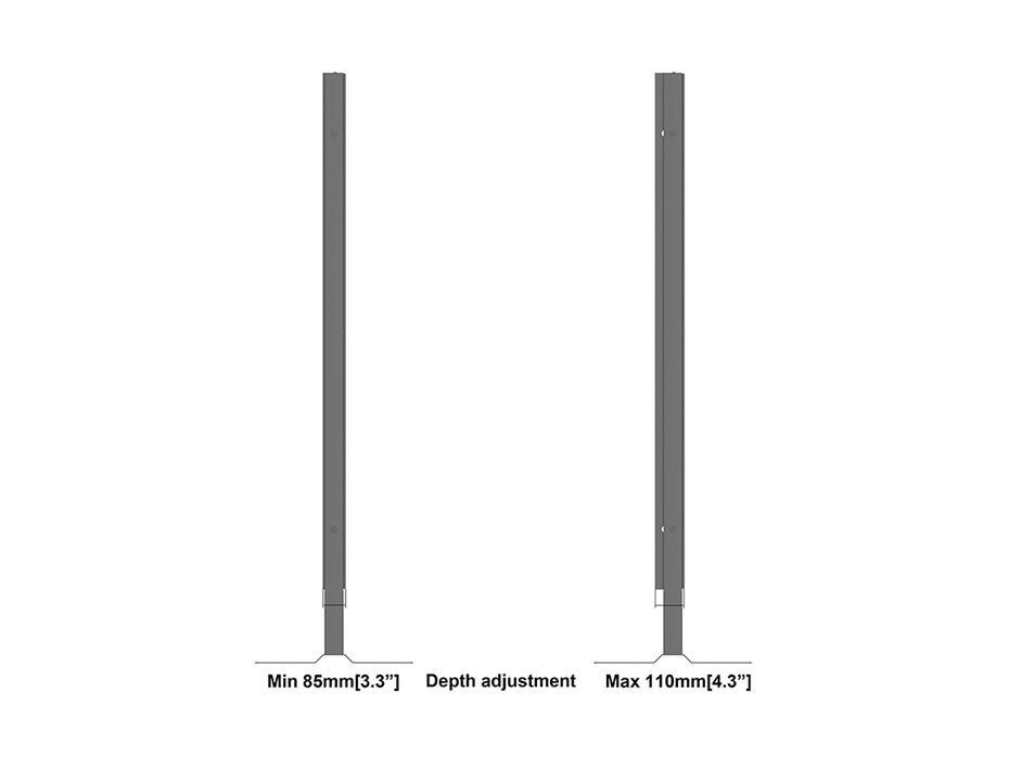 Totem M Pro Series Enclosure 86 Floorbase Covered