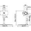 M VESA Desk Stand Single 24-32
