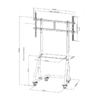 Suporte de Chão TV Stand 105P-Shelf