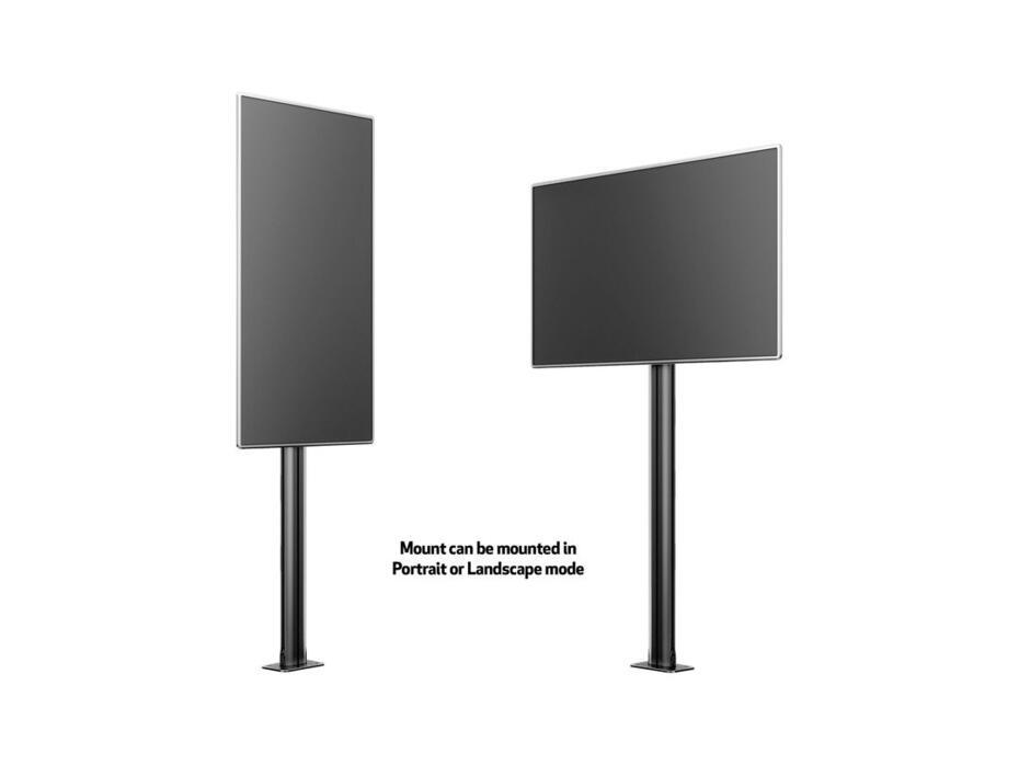 M Display Stand 180 Single Black Floormount