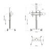 Suporte Motorizado M Public Floorstand Single Pillar 170 HD