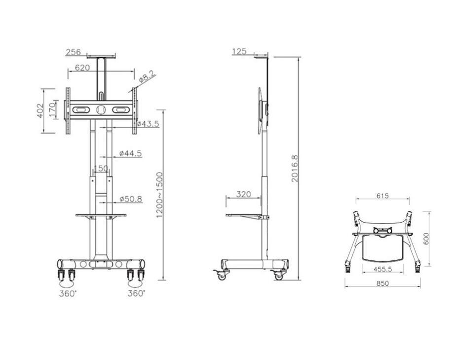 M Public Floorstand Basic 150