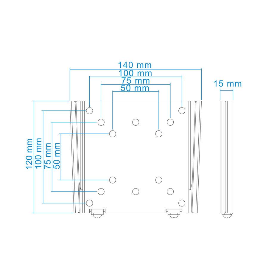 Suporte de parede para TV 13-27 LP1023F-B