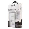 Carregador Micro-USB Universal 3A COOL Kit 2 em 1 Branco