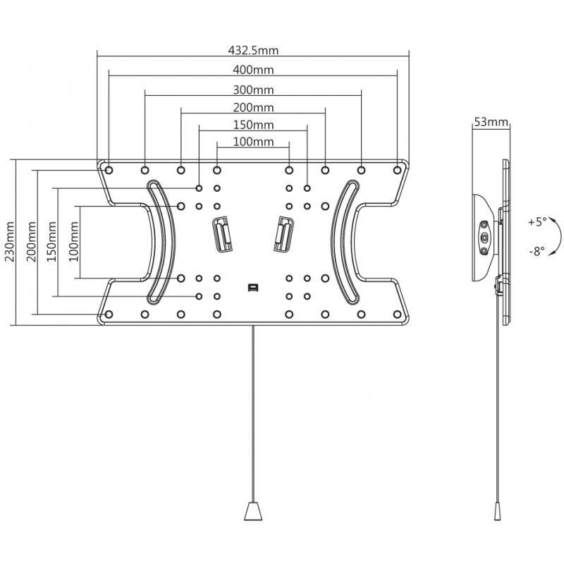 Suporte TV Planoled 65-4020T