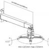 Suporte Teto para Projetor TAPA 43-65 Branco