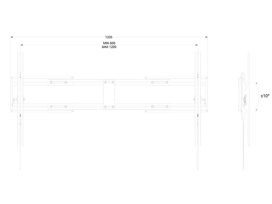 M Universal Wallmount Tilt X-Large