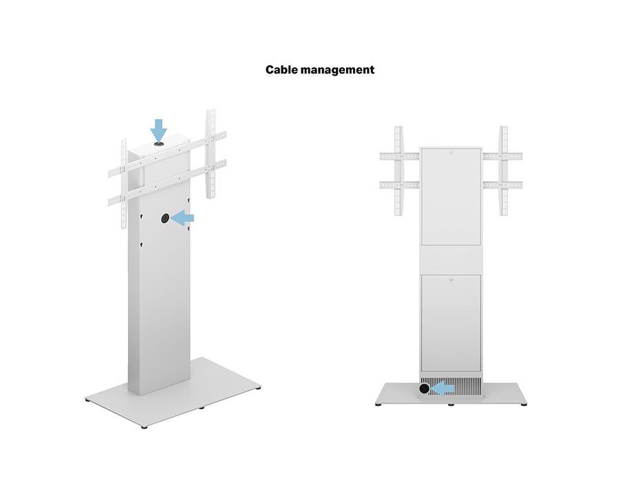Suporte Display M Pro Series - Kiosk White 65-86
