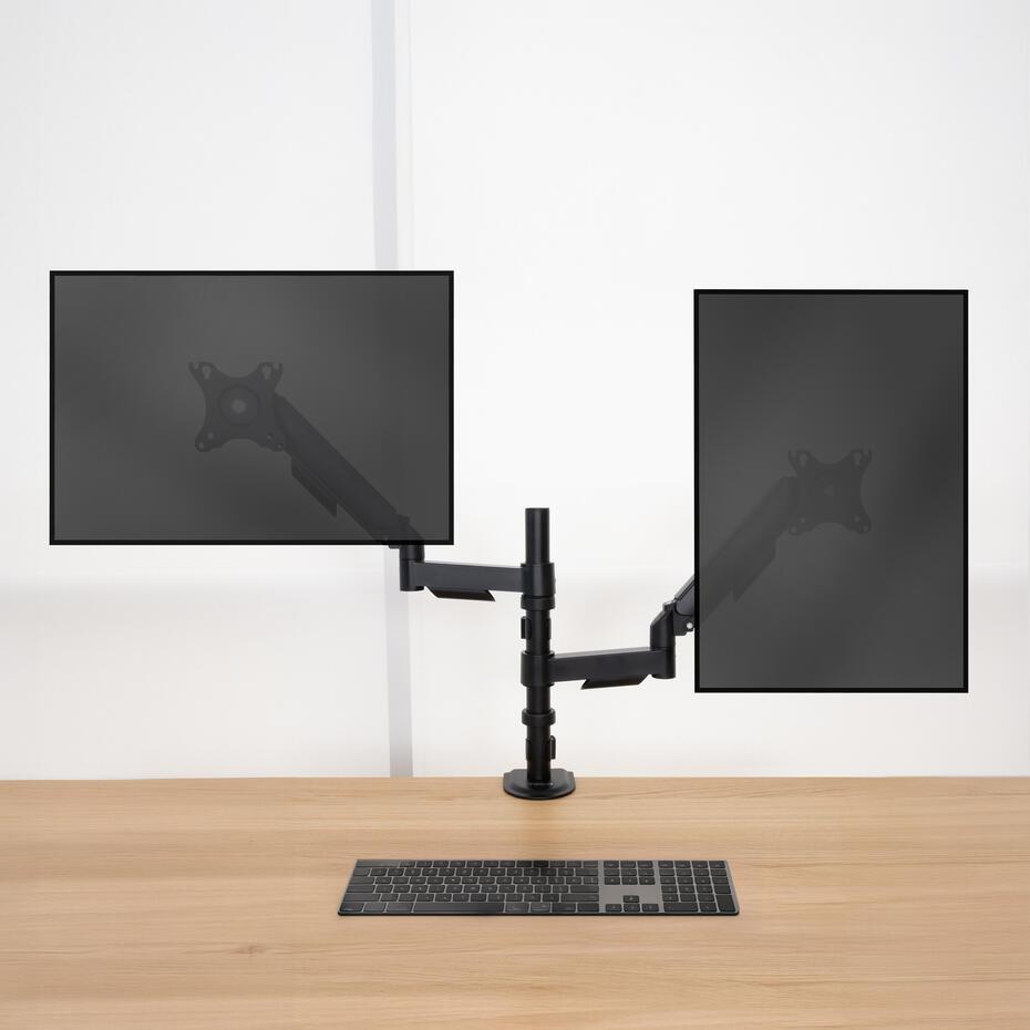 Suporte de Mesa para 2 Ecrãs 17-32 DB1533TNR-B