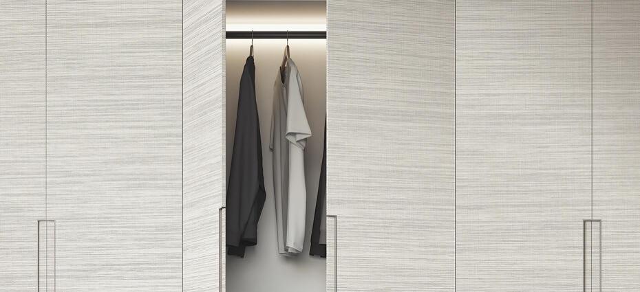 Vinil Design de interiores NE74 Mika Light Beige Stripped Pattern