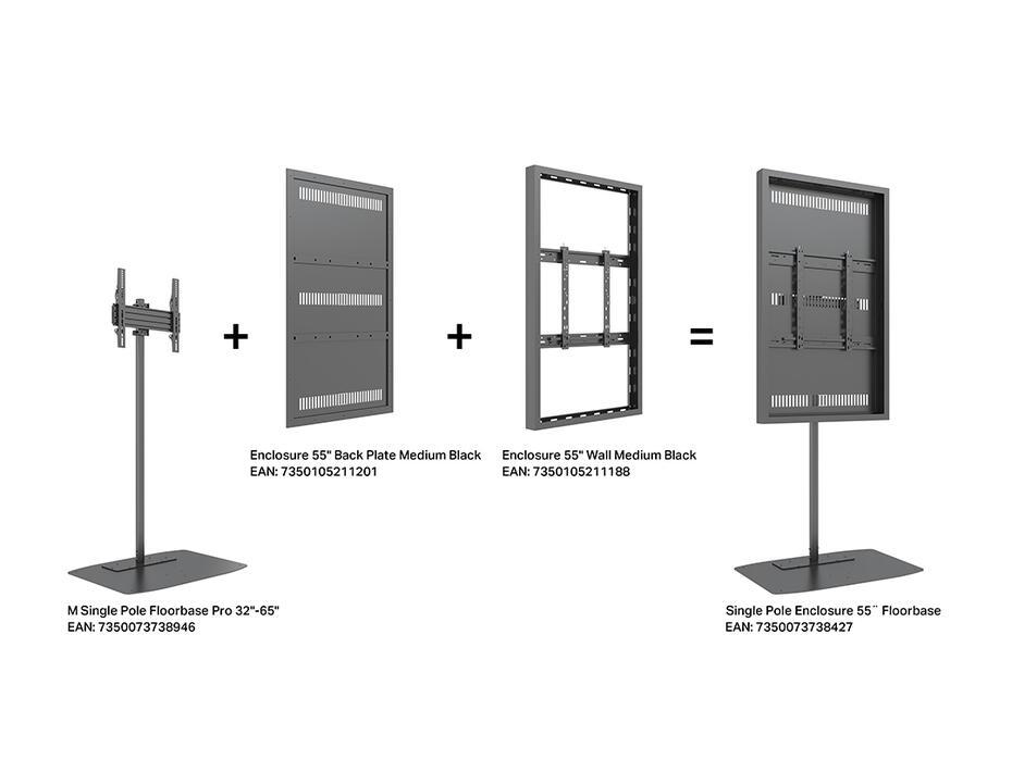 Suporte Display M Pro Series Enclosure 55 Floorbase
