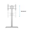 M Display Stand 180 Single Silver Floorbas