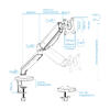 Suporte de Mesa para Ecrã de 17-32 DB5032TNR-B