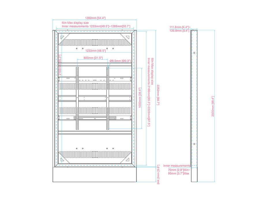 Totem M Pro Series Enclosure 98 Floormount Covered