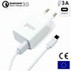 Carregador Tipo-C Universal 3A COOL Kit 2 em 1 Branco