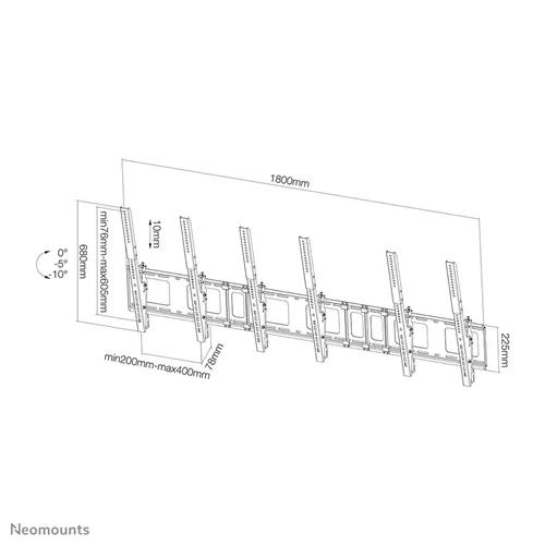 Suporte de parede NS-WMB300PBLACK para monitor 40-52