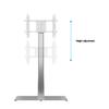 M Public Display Stand 180 HD Single Silver Floorbase
