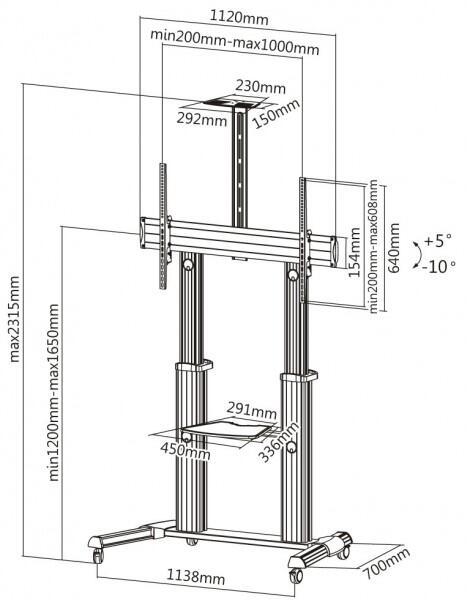 Suporte TV Stand 100VC- Shelf