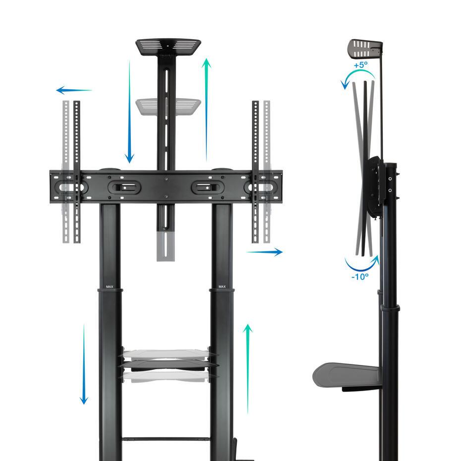 Suporte de Chão Zeus para TV 60-100