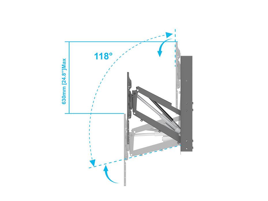 M Motor Recess Pull Down Full Motion Flexarm 42-86